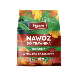 Jesienny nawóz do trawnika z mączką bazaltową – 8 kg Vegano