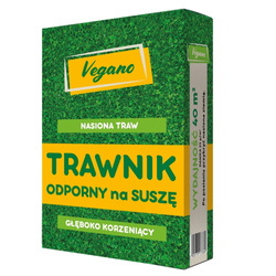 Trawnik odporny na suszę – nasiona traw z mikrokoniczyną 1 kg Vegano