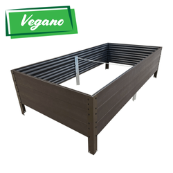 Warzywniak – podwyższona grządka – brąz GPPS 150 x 75 x 30 cm Vegano