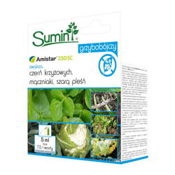 Amistar 250 SC Zwalcza Mączniaki, Szarą Pleśń i Czerń Krzyżowych – 5 ml Sumin