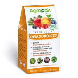 Treol 770 EC olej parafinowy na szkodniki roślin – mszyce, miseczniki, przędziorki, ochojniki – 100 ml Agropak