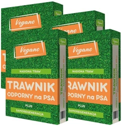 Trawnik odporny na psa – nasiona traw z mikrokoniczyną 4 kg Vegano