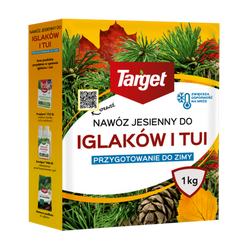 Nawóz jesienny do tui – zapobiega brązowieniu igieł i zwiększa zimotrwałość tui – 1 kg Target
