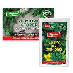Ziemiórka Stoper 2,5 mln nicieni + ZiemiórStop lep na ziemiórki 12 szt. (ZESTAW) Vegano