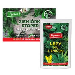 Ziemiórka Stoper 2,5 mln nicieni + ZiemiórStop lep na ziemiórki 12 szt. (ZESTAW) Vegano