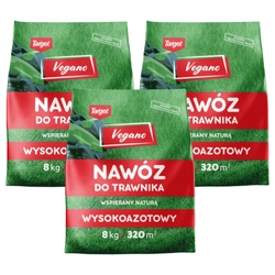 Nawóz do trawnika wiosenny i letni – wysokoazotowy – 24 kg (3 x 8 kg) Vegano