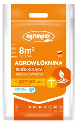 Agrowłóknina Ściółkująca Przeciw Chwastom + Szpilki – 1,6x5 m Agrimpex
