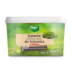 Nawóz do trawnika z mchem – z mączką bazaltową – 4 kg Target