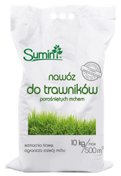 Nawóz do trawy z mchem – 10 kg (worek) Sumin Optymalny Skład