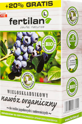 Nawóz wieloskładnikowy organiczny z wełną owczą – do owoców – 1,2 kg Fertilan L