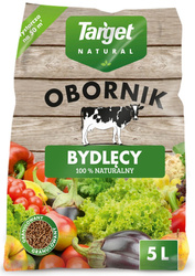 Obornik bydlęcy granulowany – nawóz do warzyw, owoców, roślin doniczkowych i trawnika – 5 l Target
