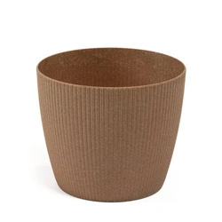 Osłonka Doniczka Ø110 mm Magnolia Eco Wood Jumper – Naturalne Drewno – Lamela
