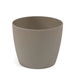 Osłonka Doniczka Ø140 mm Magnolia Eco Wood Jumper – Szara – Lamela