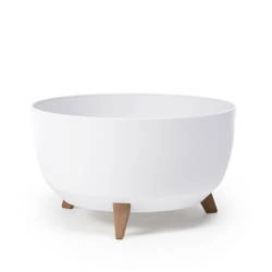 Osłonka doniczka misa Ø400 mm Roma – biała – Lamela