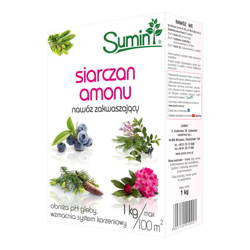 Siarczan amonu nawóz zakwaszający – do borówek, iglaków, hortensji – 1 kg Sumin