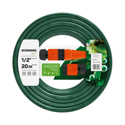 Zestaw ECONOMIC – Wąż 20 m + Zraszacz + Przyłącza – 10-100 Cellfast