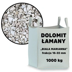 Dolomit Łamany ''Biała Marianna'' 16-32 mm – BIG BAG 1 tona