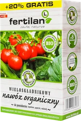 Nawóz naturalny z wełną owczą do pomidorów, ogórków i innych warzyw – 1,2 kg Fertilan L