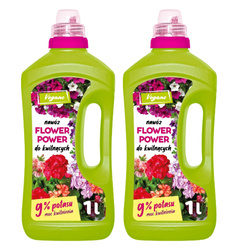 Flower Power nawóz w płynie do roślin kwitnących z potasem – 2 x 1000 ml Vegano