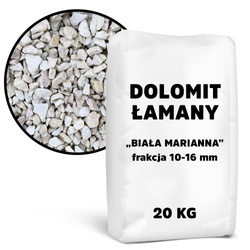 Dolomit Łamany „Biała Marianna” 10-16 mm – 20 kg