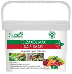 Pełzakol Max środek na ślimaki (fosforan żelaza) – 4,5 kg Sumin
