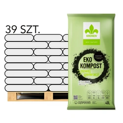 Kompost Eko bioaktywny – kwasy humusowe – paleta 39x40 l Kronen