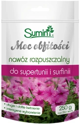 Nawóz rozpuszczalny do supertunii i surfinii Moc Obfitości – 250 g Sumin