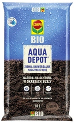 Bio Aqua Depot ziemia uniwersalna – do roślin w domu, ogrodzie i na balkonie – 10 l Compo