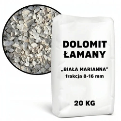Dolomit Łamany Biała Marianna 8-16 mm – 20 kg