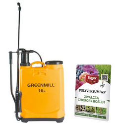 Opryskiwacz plecakowy 16 l + POLYVERSUM WP Uniwersalny 5 g Target (ZESTAW)