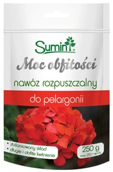 Nawóz rozpuszczalny do pelargonii Moc Obfitości – 250 g Sumin