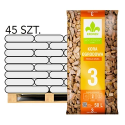 Kora Ogrodowa GRUBA 40-60 mm – Paleta 45x50 l Kronen