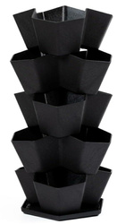 Doniczka do sadzenia roślin 5-piętrowa łupek 37x68cm Multy Home