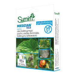 Miedzian 50 WP - na choroby warzyw i drzew owocowych 100 g