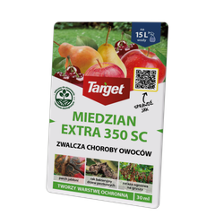 Miedzian Extra 350 SC do jabłoni, gruszy, wiśni i czereśni – parch jabłoni, zaraz ogniowa i rak bakteryjny – 30 ml Target