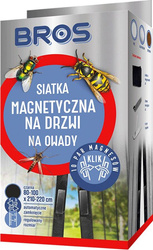 Siatka Magnetyczna Na Drzwi – Czarna 100 x 220 cm Bros