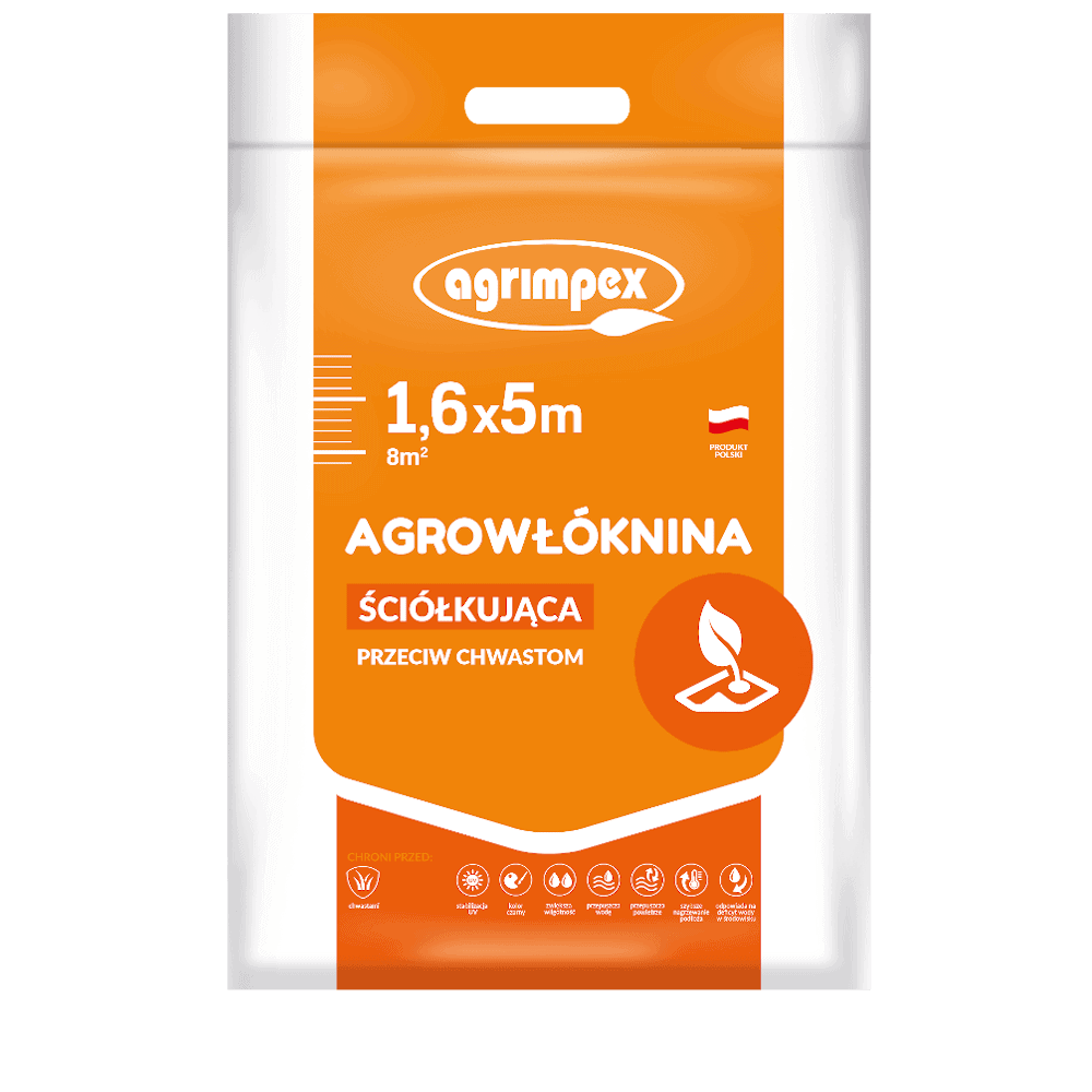 Agrowłóknina Ściółkująca Przeciw Chwastom + Szpilki – 1,6x5 m Agrimpex