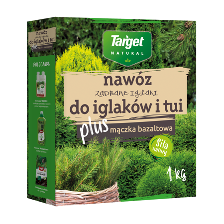 Nawóz Do Iglaków i Tui – Z Mączką Bazaltową – 1 kg Target