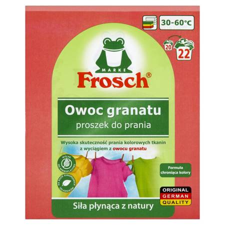 Proszek Do Prania Tkanin Kolorowych – Owoc Granatu – 1,45 kg Frosch
