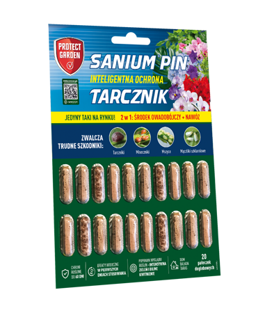 Sanium Pin – Pałeczki 2w1 – Na Szkodniki + Nawóz – 2 g Protect Garden