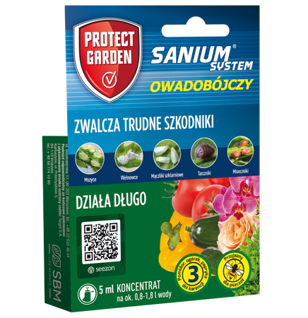 Sanium System – Zwalcza Trudne Szkodniki Roślin – 5 ml Protect Garden