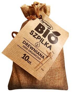 Szpilka BIO Wykonana z Drewna – 15 cm x 7,5 cm 10 szt.