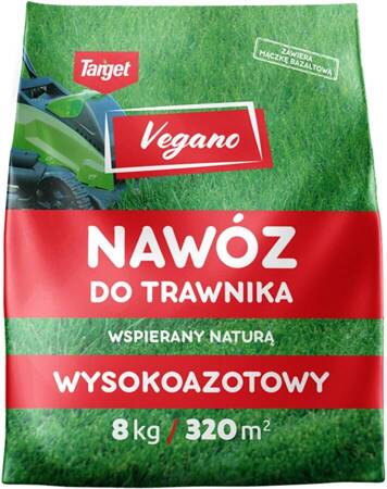 Wysokoazotowy Nawóz Do Trawnika Vegano – Wspierany Naturą – 8 kg Target