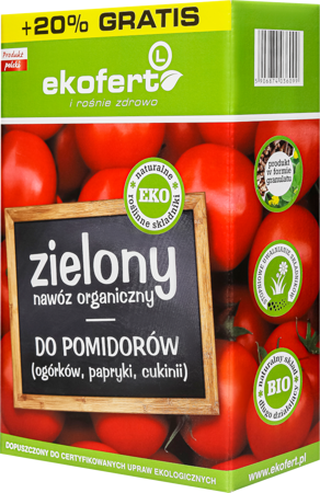 Zielony Nawóz Organiczny – Do Pomidorów, Ogórków, Papryki, Cukinii – 1,2 kg Ekofert L