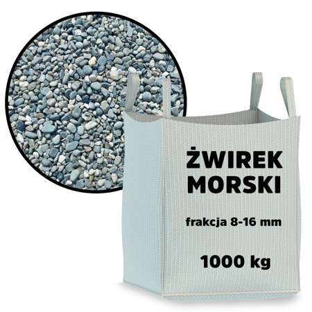 Żwir Morski 8-16 mm – BIG BAG 1 tona